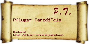 Pfluger Tarzícia névjegykártya
